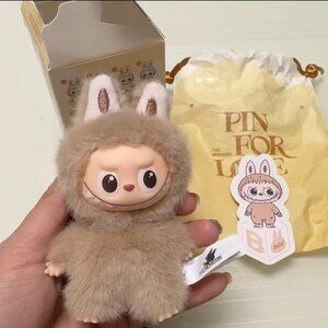 Real Photo Opened Labubu 4.0 Pin for Love Confirmed Letter B